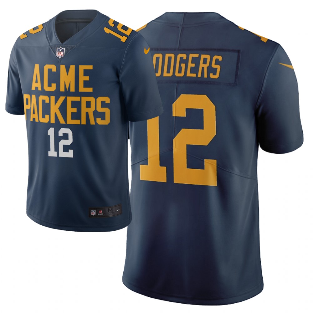 Men Nike NFL Green Bay Packers #12 aaron rodgers Limited city edition navy jersey->green bay packers->NFL Jersey
